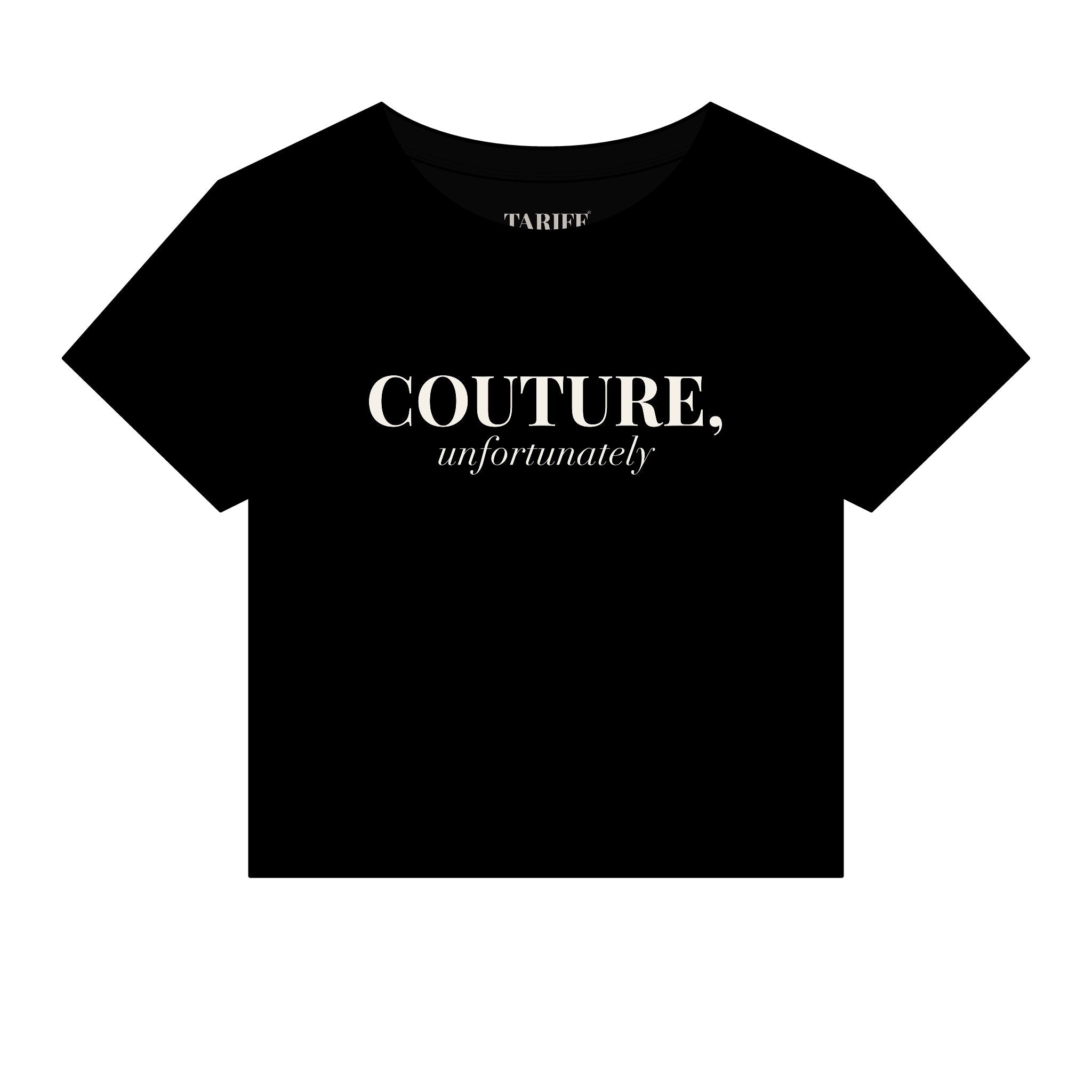 Couture, Unfortunately Baby Tee — Fitted Micro-Rib