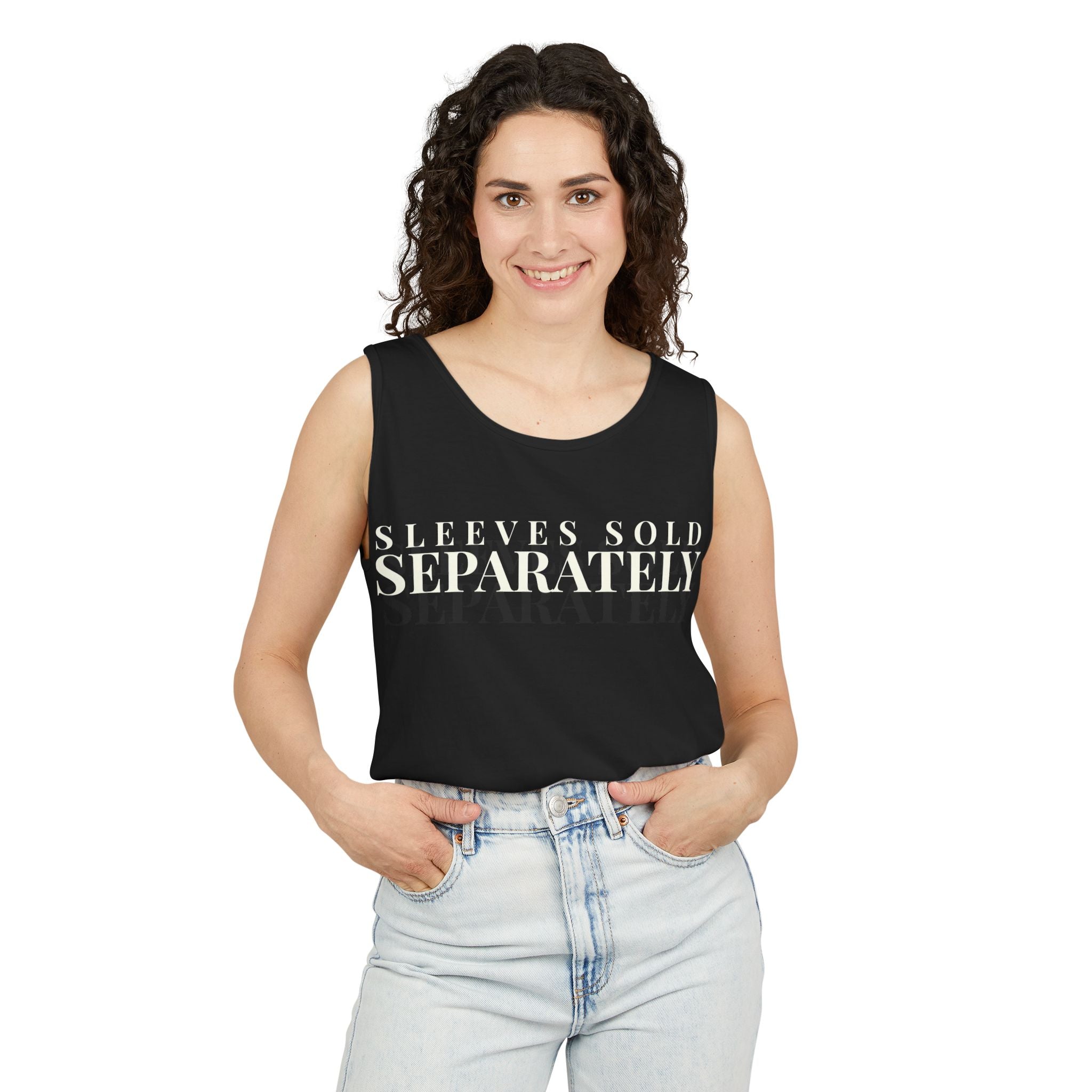 Sleeves Sold Separately Tank — Garment-Dyed Heavyweight Cotton